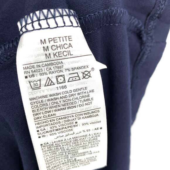 Old Navy Women's Size MP Twist Front Cutout Jersey Knit Dress Navy Blue NEW - Picture 7 of 7